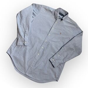 Classic Ralph Lauren Oxford — light Blue Long-sleeve Button Down Shirt